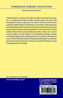 The Riddle of the Universe at the Close of the Nineteenth Century