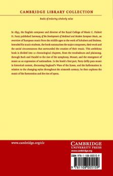 Summary of the History and Development of Mediaeval and Modern European Music