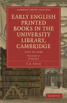 Early English Printed Books in the University Library Cambridge