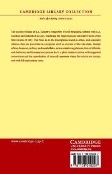 An Introduction to Greek Epigraphy Volume 2