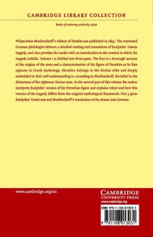 Euripides Herakles - Volume 1