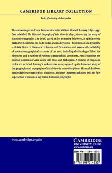 The Historical Geography of Asia Minor