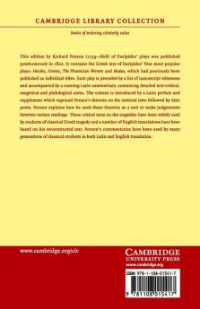 Euripidou Hekabe Orestes Phoenissae Kai Medea