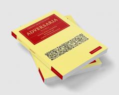 Adversaria - Volume 1