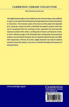 The Economic Development of a Norfolk Manor 1086 1565
