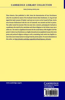 Memoirs of the Life of Colonel Hutchinson
