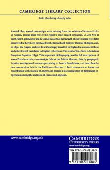Cartulaires Français en Angleterre