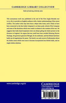 A   Retrospective View and Consideration of India Affairs