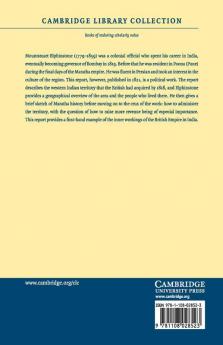 Report on the Territories Conquered from the             Paishwa