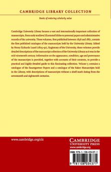 A Catalogue of the Manuscripts Preserved in the Library of the University of Cambridge - Volume 5