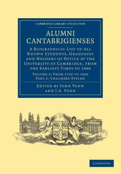 Alumni Cantabrigienses - Volume 2