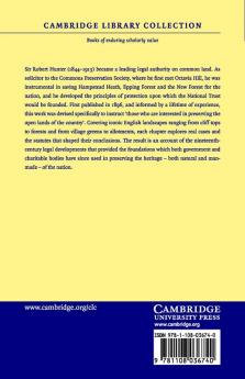 The Preservation of Open Spaces and of Footpaths and Other Rights of Way