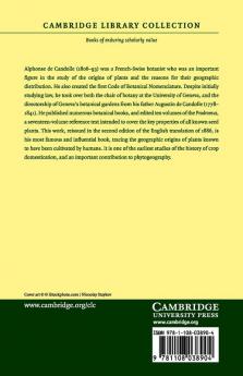 The Origin of Cultivated Plants