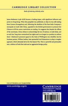 The Present Position and Prospects of the British Trade with China