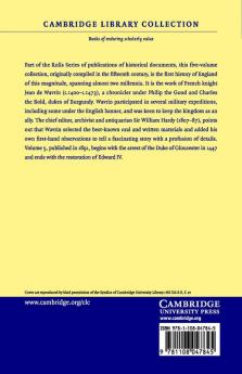 Recueil Des Chroniques Et Anchiennes Istories de La Grant Bretaigne a Present Nomme Engleterre - Volume 5