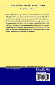Gesta Regis Henrici Secundi Benedicti Abbatis. the Chronicle of the Reigns of Henry II and Richard I Ad 1169-1192