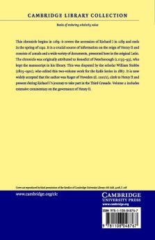 Gesta Regis Henrici Secundi Benedicti Abbatis. the Chronicle of the Reigns of Henry II and Richard I Ad 1169-1192 - Volume 2