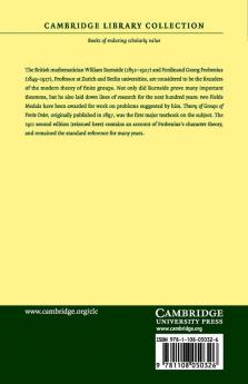 Theory of Groups of Finite Order