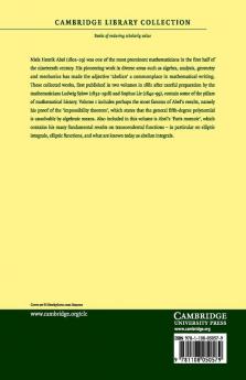 Oeuvres Completes de Niels Henrik Abel