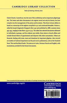 Literae Cantuarienses - Volume 2
