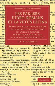 Les Parlers Jude O-Romans Et La Vetus Latina