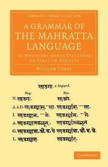 A Grammar of the Mahratta Language