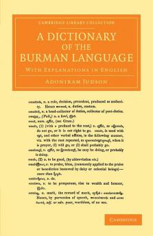 A Dictionary of the Burman Language