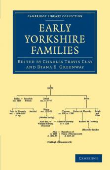 Early Yorkshire Families
