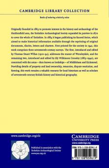 Three Seventeenth-Century Yorkshire Surveys