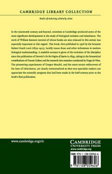 Recent Progress in the Study of Variation Heredity and Evolution