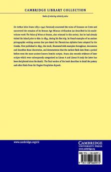 Cretan Pictographs and Prae-Phoenician Script