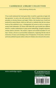 A History of Greek Mathematics