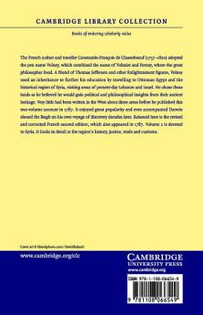 Voyage En Syrie Et En E Gypte Pendant Les Anne Es 1783 1784 Et 1785