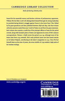 Correspondence of William Pitt Earl of Chatham