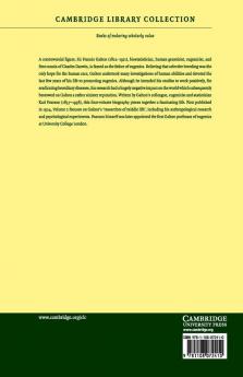 The Life Letters and Labours of Francis Galton