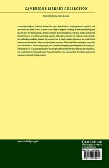 The Life Letters and Labours of Francis Galton