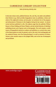 Literary Anecdotes of the Eighteenth Century