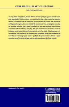 Operations Carried On at the Pyramids of Gizeh in 1837 - Volume             1