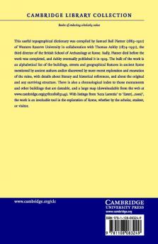 A Topographical Dictionary of Ancient Rome