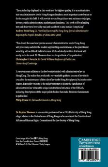 Administrative Law in Hong Kong