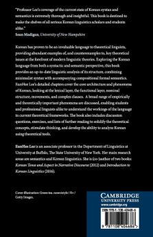 Korean Syntax and Semantics