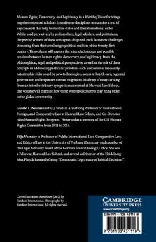 Human Rights Democracy and Legitimacy in a World of Disorder