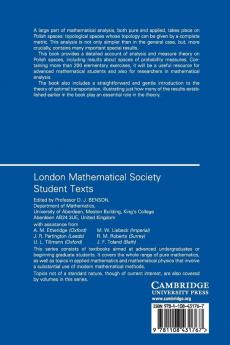 Analysis on Polish Spaces and an Introduction to Optimal Transportation: 89 (London Mathematical Society Student Texts Series Number 89)