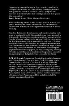 The Unmasking of English Dictionaries