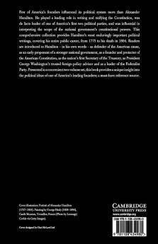 The Political Writings of Alexander Hamilton