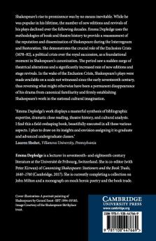 Shakespeare's Rise to Cultural Prominence