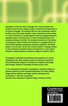 The Cambridge Handbook of Biolinguistics