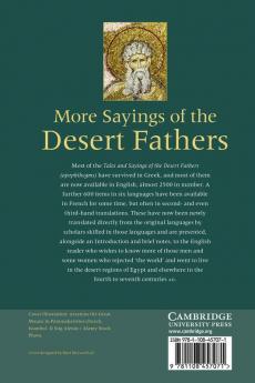 More Sayings of the Desert Fathers