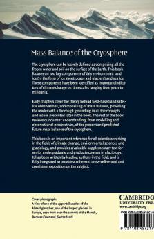 Mass Balance of the Cryosphere