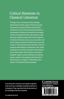 Critical Moments in Classical Literature